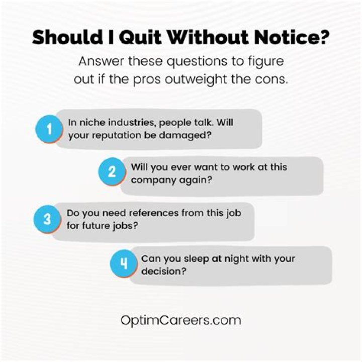 Can I quit without notice?