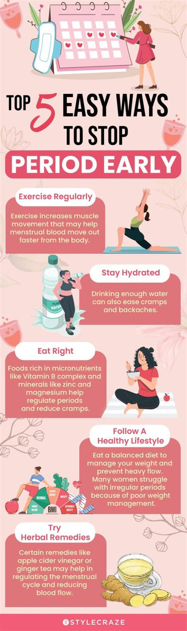 How can I stop my period permanently UK?