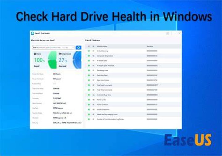 How do I check the health of my hard drive?