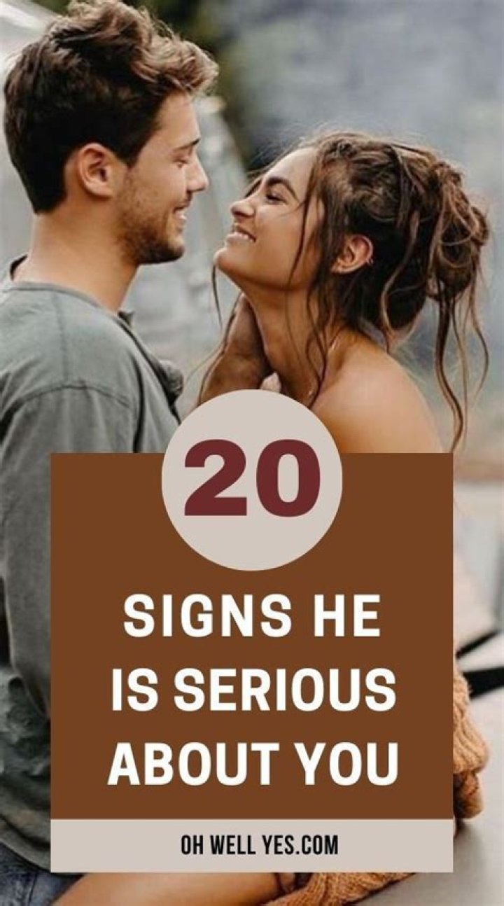 How do you tell he is serious?