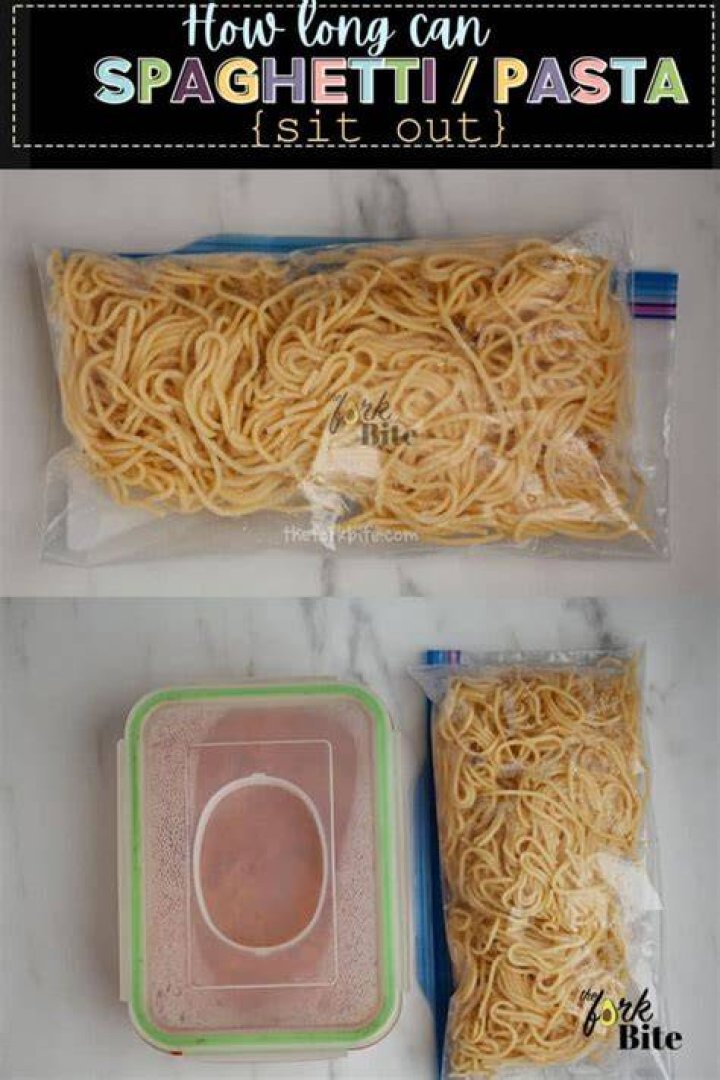 How long can spaghetti sit out?