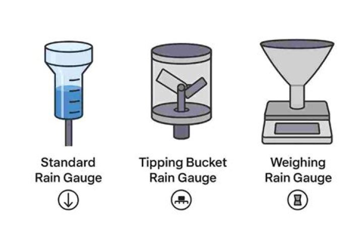 What are the 3 types of rain gauges?