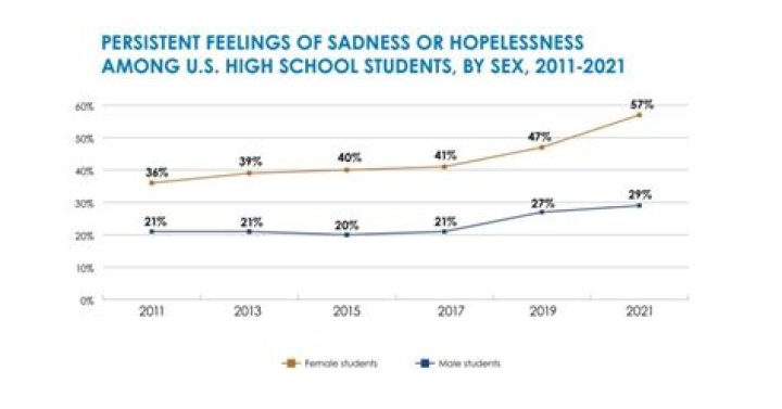 What percent of high schoolers are depressed?