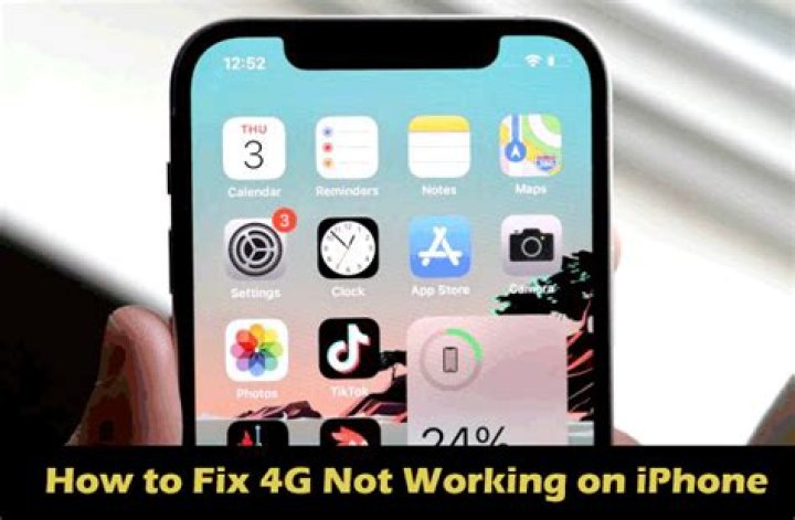 Why is my 4G not working iPhone 8?
